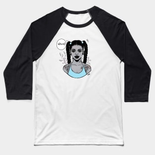 Girl in Braids Baseball T-Shirt